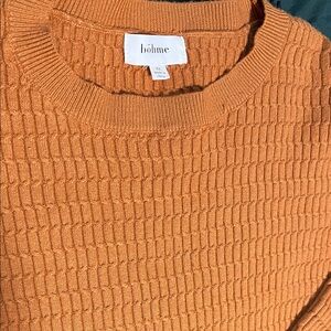 Böhme Burnt Orange Textured Sweater
